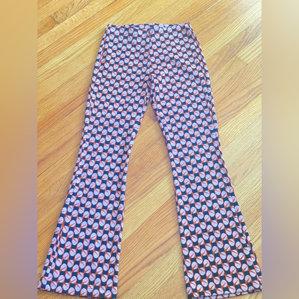 Zara Geometric Patterned Flare Pants